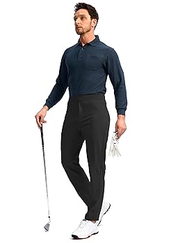 Amazon.com: Pudolla Men's Golf Pants Stretch Sweatpants with